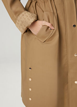 Beymen Club Bej Kapüşonlu Pardösü - 6