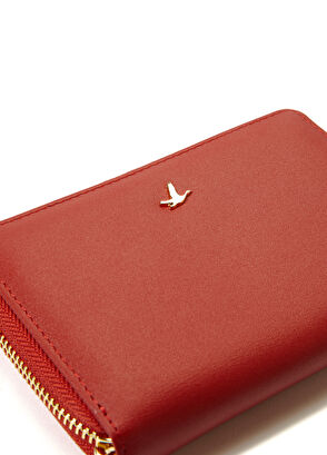 Beymen Club Kırmızı Kadın Deri Cüzdan - 6