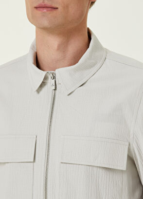 Beymen Club Taş İri Gofre Dokulu Dış Gömlek - 5