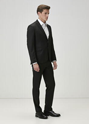 Beymen Club Drop 6 Black Classic Fine Wool Suit - 5