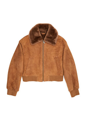 Beymen Club Camel Suede Bomber Jacket - 10