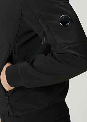 C.P. Company Black Hooded Coat - 6