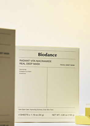 Biodance Radiant Vita Niacinamide Real Deep Mask 4pcs - 6