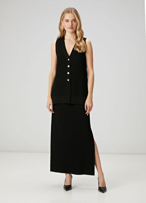 Beymen Club Black Ribbed Vest - 3