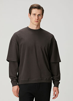 Darkpark Kahverengi Uzun Kollu T-shirt - 3