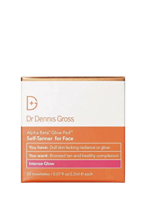 Dr. Dennis Gross Alpha Beta Glow Pad Bronzlaştırıcı Yüz Pedi 20'li - 3