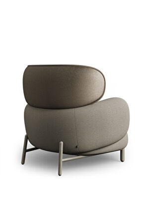 Borbo Moby High Gri Metal Ayaklı Berjer - 3