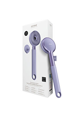 Geske Sonic LED Full-Body Brush 9 in 1 Purple Vücut Cilt Bakım Cihazı - 6