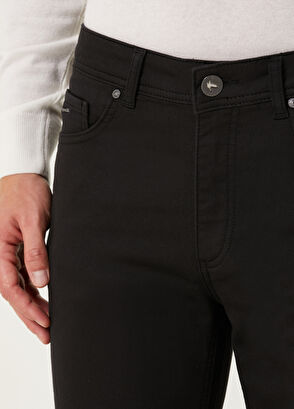 Beymen Club Slim Fit Black Extra Stretch Non Denim Pants - 4