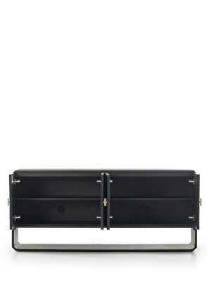 Latanwood Gabriella Siyah Ahşap Konsol - 4