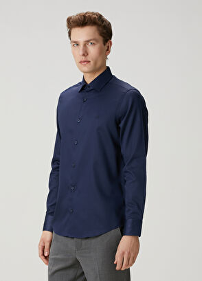 Beymen Club Comfort Fit Navy Blue Shirt - 3