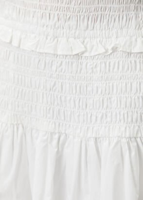 Michael Michael Kors White Ruffle Mini Dress - 6