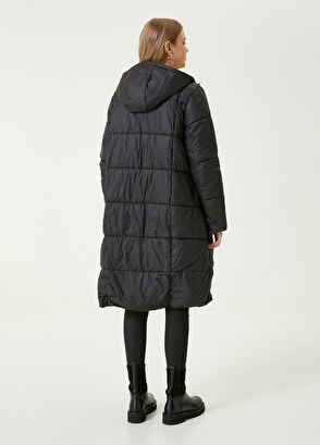 Beymen Club Black Yellow Hooded Double-Sided Puff Coat - 6