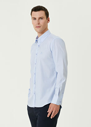 Beymen Club Slim Fit Blue Shirt - 3