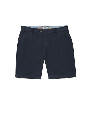 Beymen Club Slim Fit Lacivert Twill Şort - 6