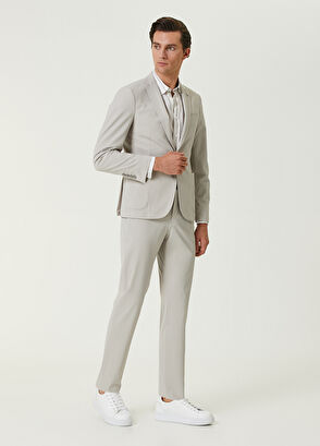 Beymen Club Slim Fit Taş Fitil Dokulu Takım Elbise - 5