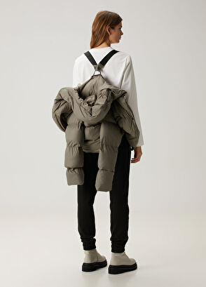 Canada Goose Rhoda Gri Kapüşonlu Puff Mont - 5