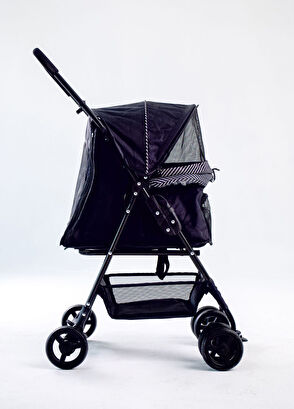 Zampa Showtime Siyah Kedi ve Köpek Taşıma Arabası  - 3