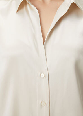 Beymen Club Ecru Silk Shirt - 6