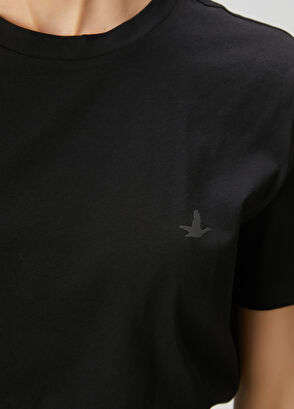 Beymen Club Black Logo Basic T-Shirt - 6