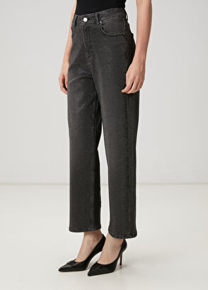 Beymen Club Koyu Gri Taşlı Jean Pantolon - 4