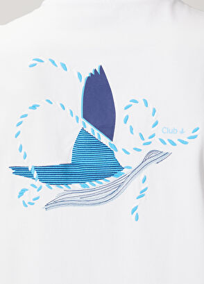 Beymen Club Relax Fit Goose Logo Embroidered T-Shirt - 6