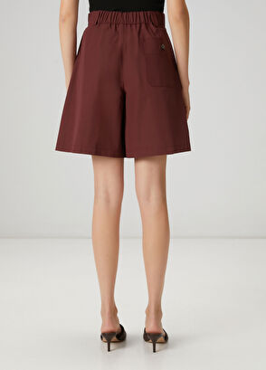 Beymen Club Burgundy pleated shorts - 5