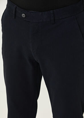 Beymen Club Slim Fit Lacivert Twill Dokulu Chino Pantolon - 4