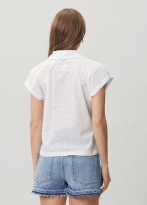 Msgm White Polo T-Shirt - 4