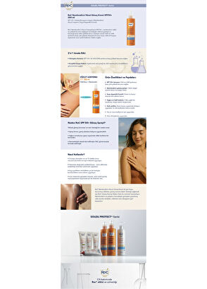 Roc Moisturising Spray Lotion SPF50+ Nemlendirici Vücut Güneş Kremi 200 ml - 6