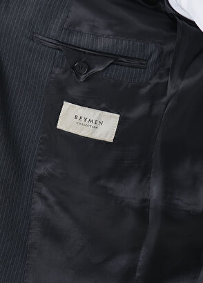 Drop 4 Füme Çizgili Yün Takım Elbise - Görsel 12