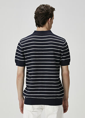 Beymen Club Lacivert Polo Yaka Colorblocked Triko Gömlek - 5