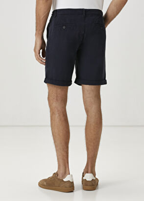 Beymen Club Navy Blue Waist Corded Shorts - 3