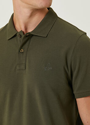 Beymen Club Comfort Fit Haki Petek Dokulu T-shirt - 6