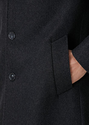 Beymen Club Antrasit Yün Palto - 6