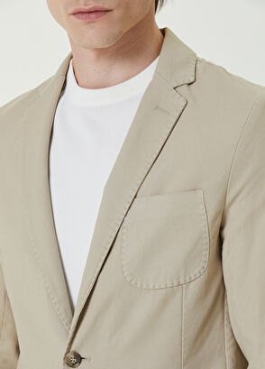 Beymen Club Bej Panama Dokulu Ceket - 5