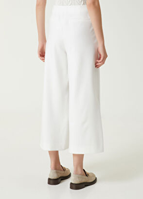Beymen Club White Wide-Leg Trousers - 5