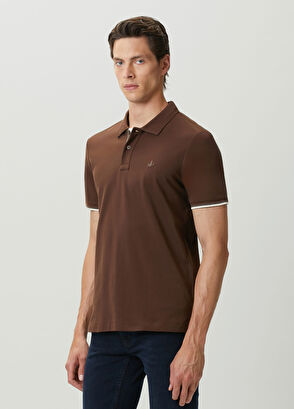 Beymen Club Kahverengi Vizon Polo Yaka T-shirt - 3