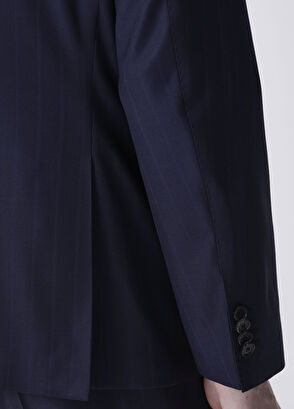 Drop 7 Lacivert Yün Takım Elbise - Görsel 9