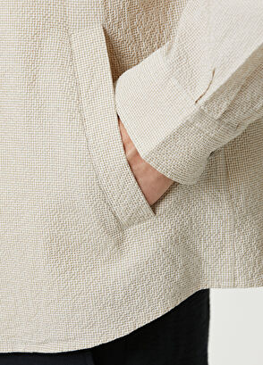 Beymen Club Beige Embossed Outer Shirt - 7