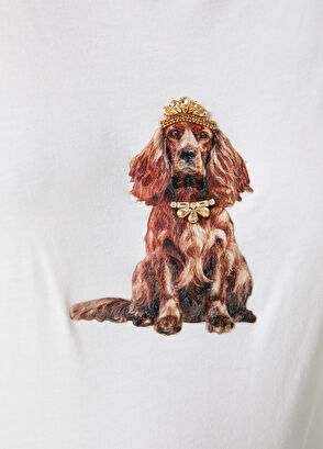 Beymen Club Beyaz Cocker Baskılı T-shirt - 7