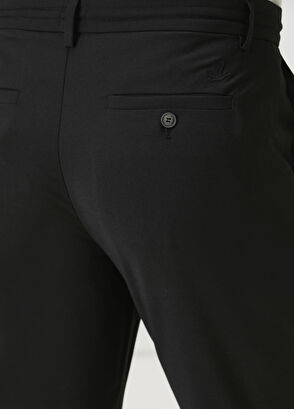 Beymen Club Siyah Beli Kordonlu Klasik Yün Pantolon - 5