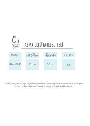 Gliparis Noche Papyonlu Kedi Tasması - 8