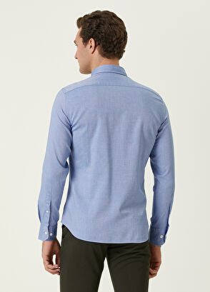 Beymen Club Slim Fit Mavi Oxford Gömlek - 4