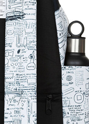 x Basquiat Siyah Beyaz Kadın Sırt Çantası - Görsel 6