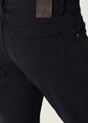 Navy Blue Twill Pants Beymen Club Navy Blue Twill Pants - 5