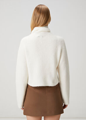 Beymen Club Kırık Beyaz Yün Kazak - 5