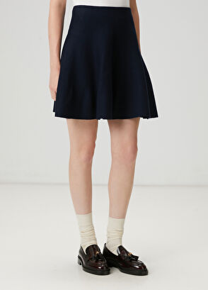 Beymen Club Lacivert Mini Triko Etek - 4