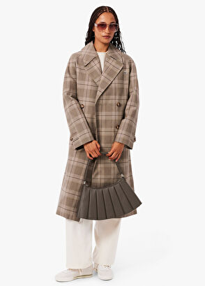 Lacoste Lenglen Dark Brown Leather Medium Women's Shoulder Bag - 8