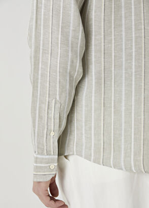 Beymen Club Striped Linen Shirt - 7